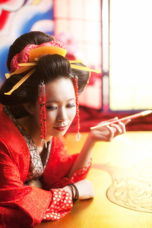 振袖と江戸花魁の写真4